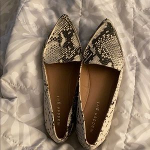 Madden Girl snake skin flats